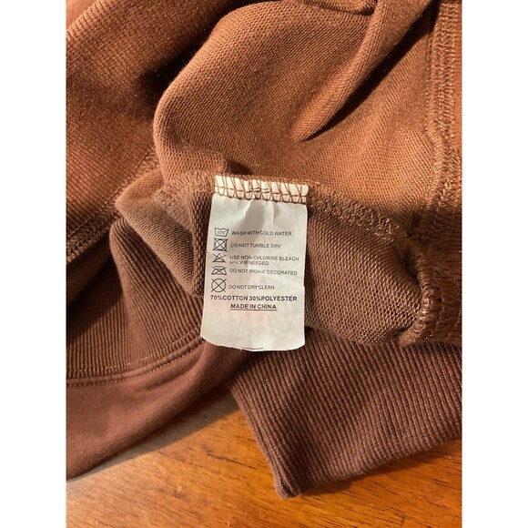 Game Day Sweatshirt Large Crewneck Womens Brown L Football Tailgate - Picture 4 of 8